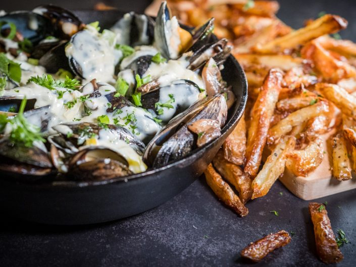 Moules fumées – Beurre blanc