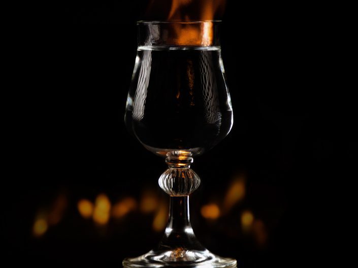 Sambuca flambé