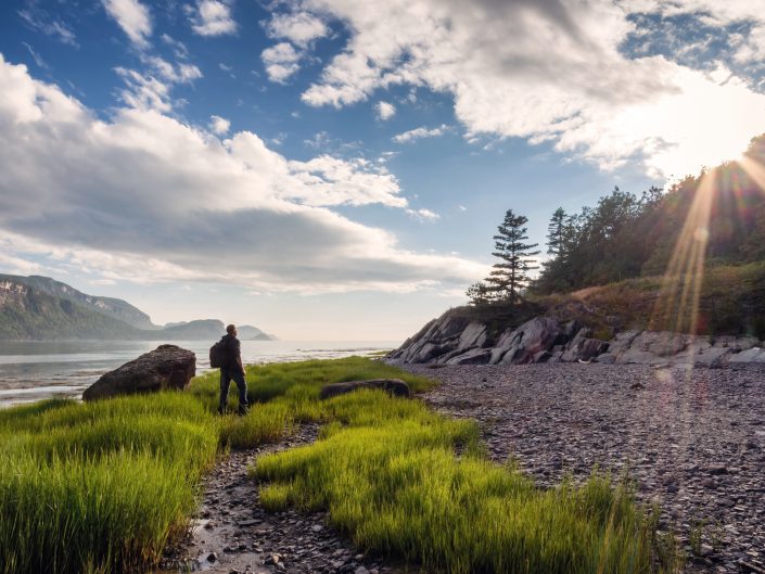 Rayons soleil – Parc national du Bic – Rimouski